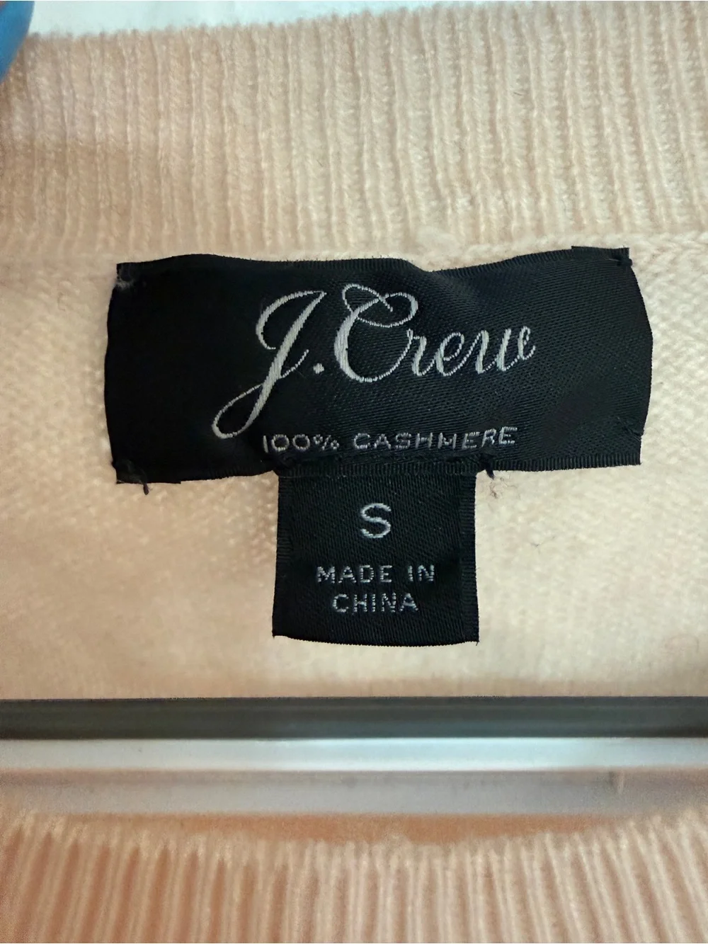 J.Crew 100% Cashmere Peach Crew Neck Sweater Size Small 25594